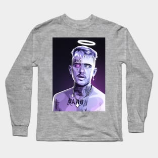 lil peep neon drawing style Long Sleeve T-Shirt